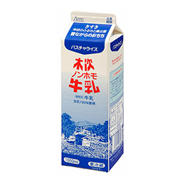 ▽【木次乳業】 ノンホモ牛乳 (青パック)　1L